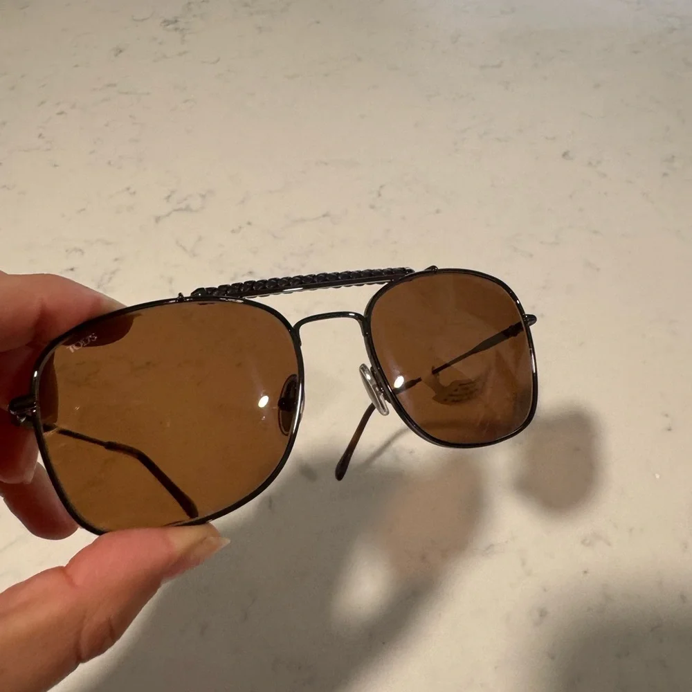 TOD’S Brown Aviator Sunglasses